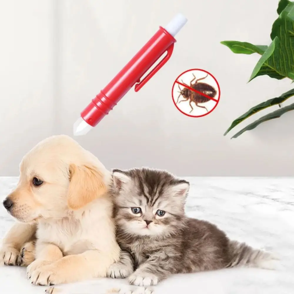 

Plastic Pet Tick Pliers Multifunction Red Pen Shape Dog Tick Flea Tweezers Blue Pet Removing Ticks Tool Cleaning