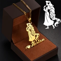Treebud Personalized Drawing Necklace Stainless Steel Custom Logol Text Thick Chain Bracelet Keychain Earring Party Jewelry Gift