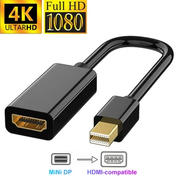 Mini Displayport To HDMI Cable 4K Mini DP to HDMI Adapter 1080P Mini DP Male to HDMI-compatible Female For Apple MacBook Air Pro