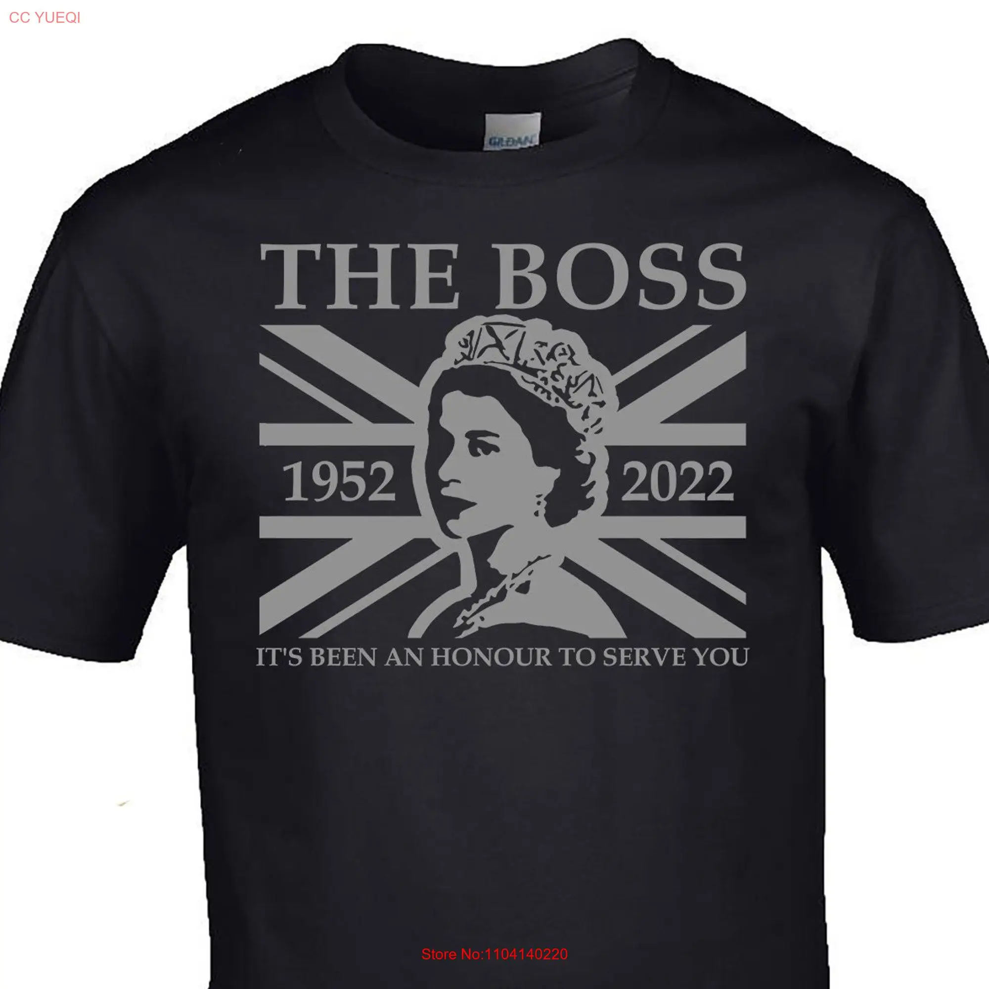 Queen Elizabeth T Shirt Royalty Honour Commemoration long or short sleeves