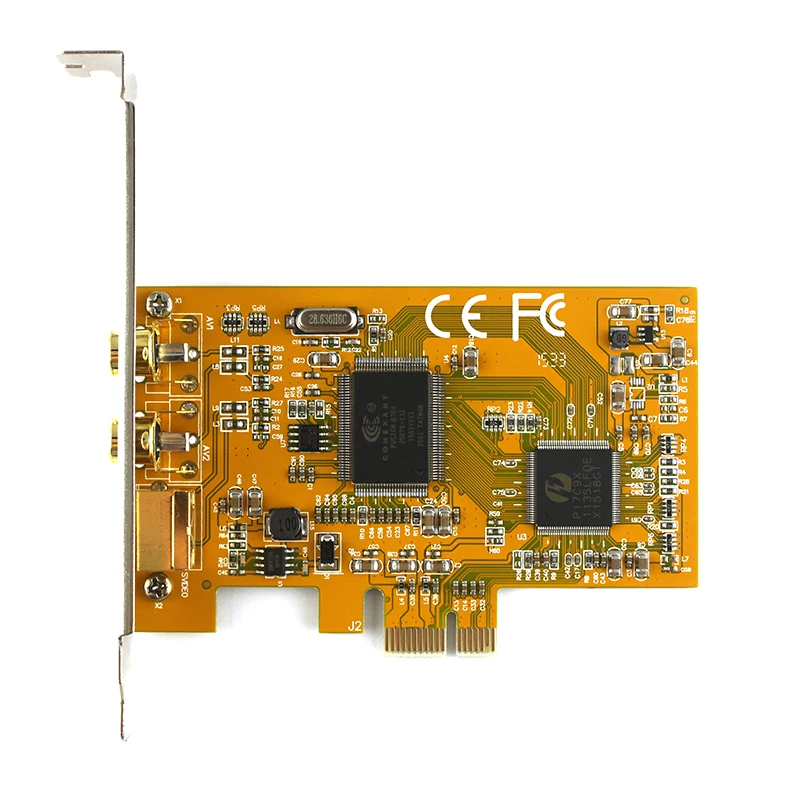 2 PORTS AV Svhs PCIE X1 878A Capture Card PCI-E 878 Sonography Medical Image Terminal Connector Video Capture Card SDK2000 1394