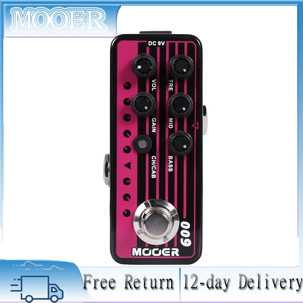 

MOOER 009, черный ночной гитарный процессор, синтезатор тремоло, мини-педаль, процессор темного тона, устройство с эффектом аноации темной ночи
