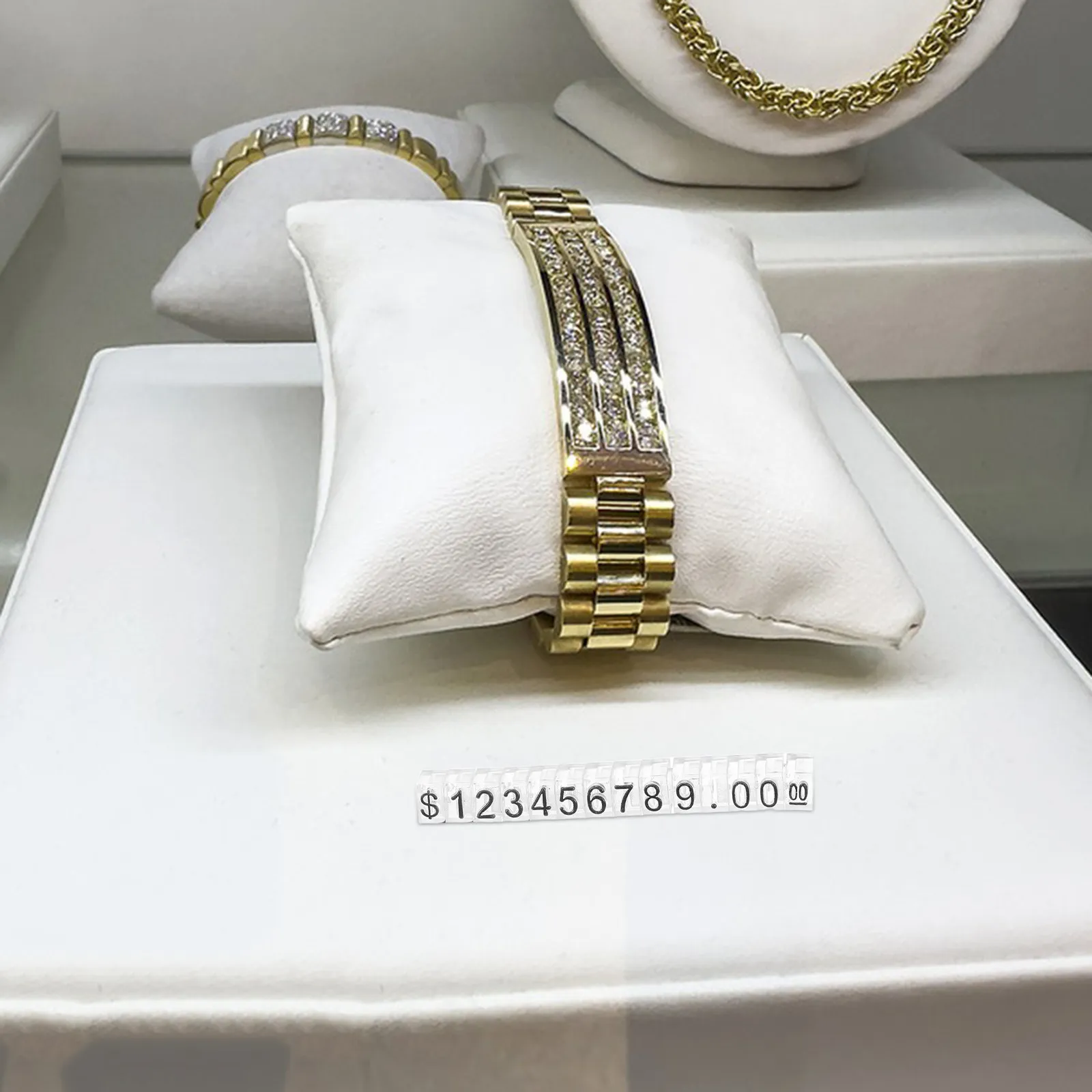 20Pcs Price Display Cube for Jewelry Watches Retail Stores Adjustable Clear Number Price Tags Plastic Merchandise Label Holder