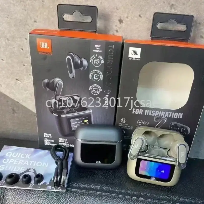 سماعات أذن بلوتوث لاسلكية JBL Tour PRO 2 ستيريو سماعات رياضية مع شاشة LCD ذكية إصدار HK - 6
