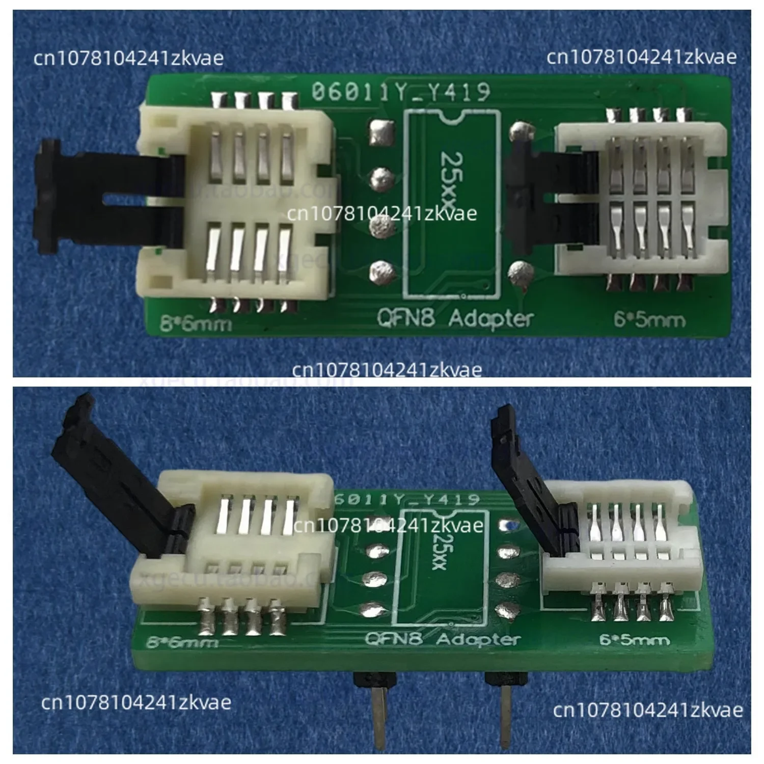 Original QFN8 WSON8 MLF8-DIP8 2-in-1 adapter burning socket 6 * 5 and 8 * 6 chips