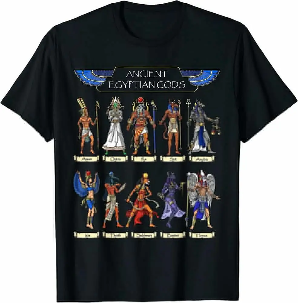 NEW! Egyptian Gods Ancient Mythology Pharaoh Anubis Horus T-Shirt