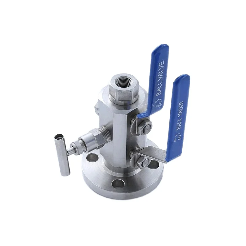 Forged Steel Angle Structure Water Ball Valve Double Plug Double Discharge DN15 Integral High Pressure