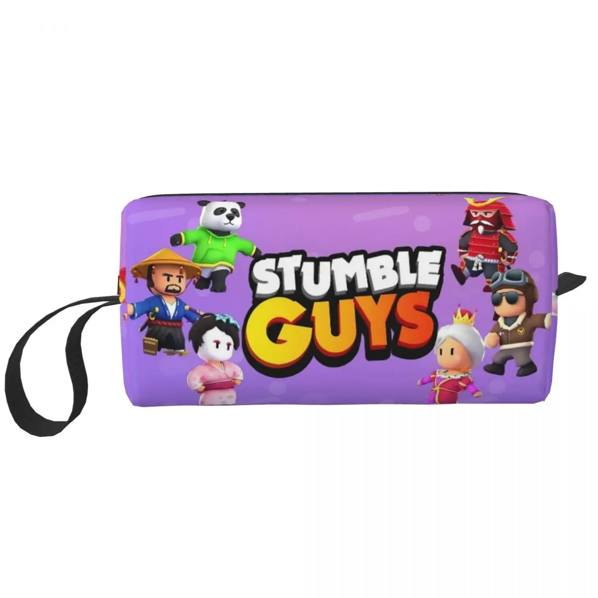 Cartoon Stumble Guys Cosmetic Bag Women Makeup Bags Game Travel Water Resistant Toiletry Bag Organizer Merch