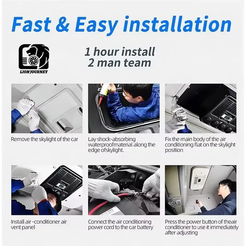 Digital Control Panel High Quality Wholesale 12V Parking Air Conditioner for Light Truck RV view 6