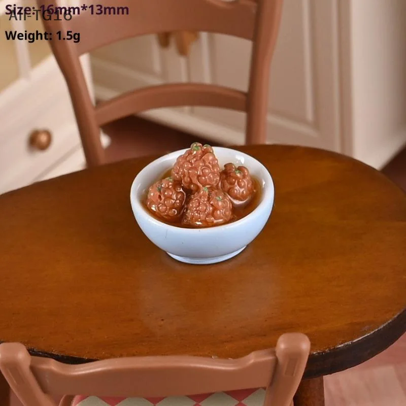 1/12 casa delle bambole in miniatura piatti cinesi modelli alimentari casa delle bambole decorazione della cucina casa delle bambole fai da te sala da pranzo ornamenti