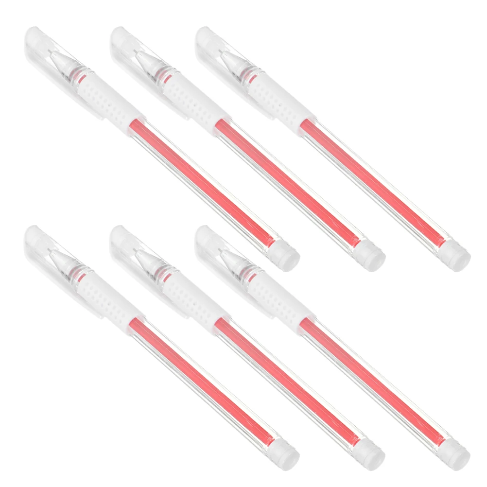 

6 Pcs Beauty Pen Splashproof Skin Marker for Eyebrow Mapping Tattoo Positioning Tool Longlasting Safe Nonirritating