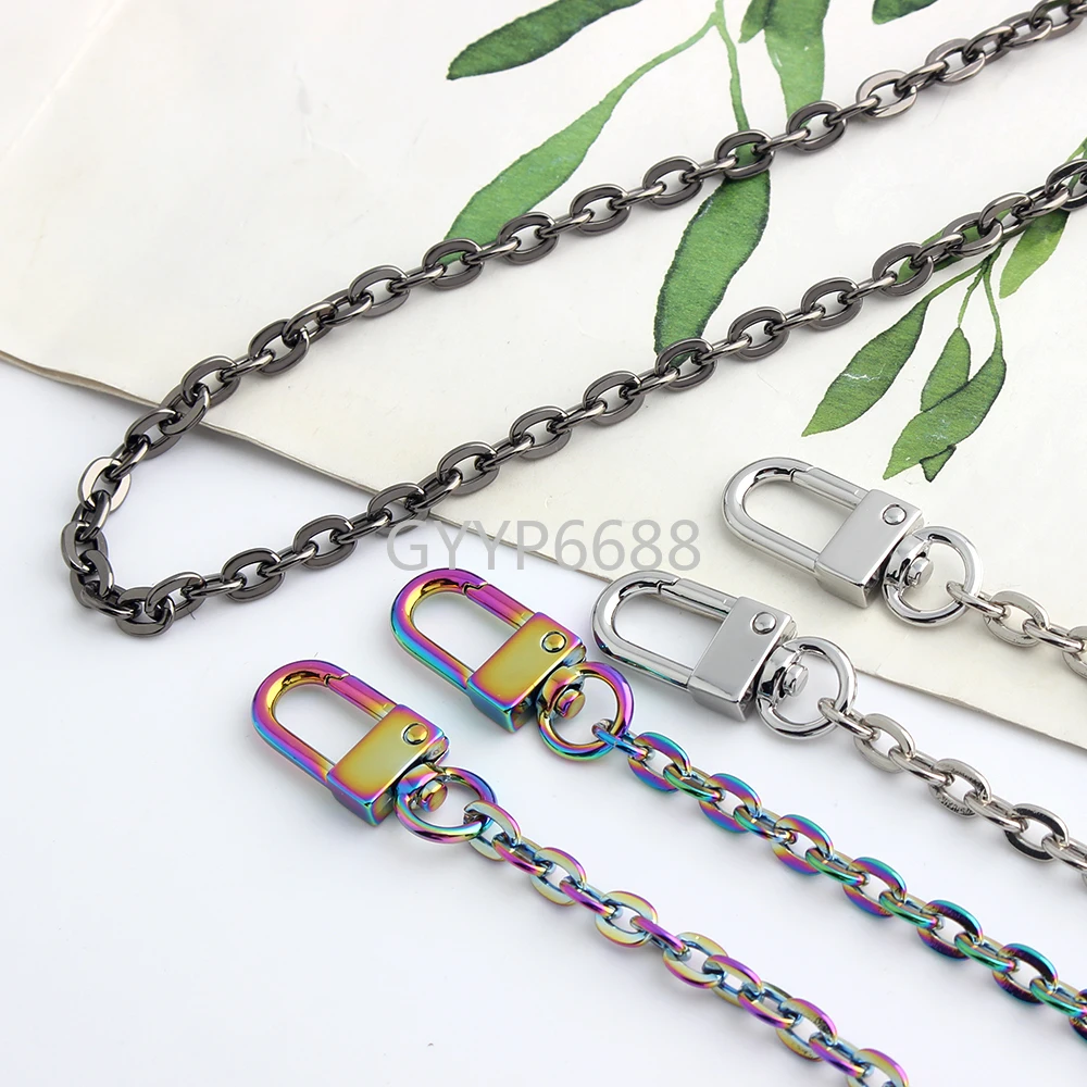 

1/4/10PCS 60-100-120cm 6mm O Shape Metal Armpit Bags Chain For Underarm Hand-Woven Shoulder Handbag Strap Exquisite Accessories