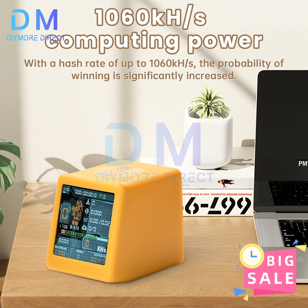 ESP32 1.54 بوصة لوحة تطوير العرض ESP32-DROOM لوحة تطوير ساعة سطح المكتب لحساب معدل التجزئة 1060 كيلو هرتز/ثانية نوع C #1