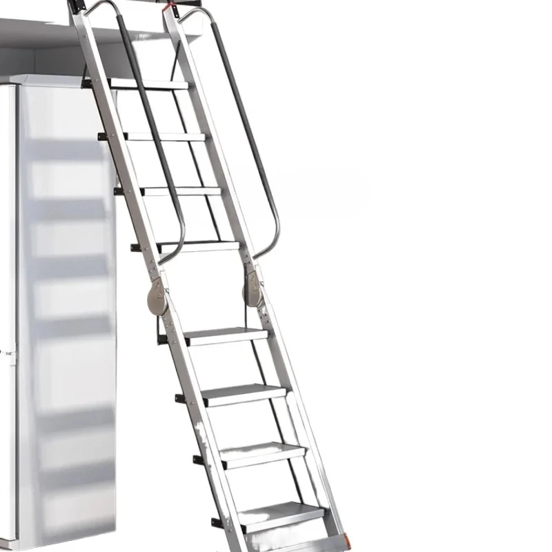 Y1 ladder household aluminum alloy folding loft ladder telescopic thickened herringbone ladder multi-function