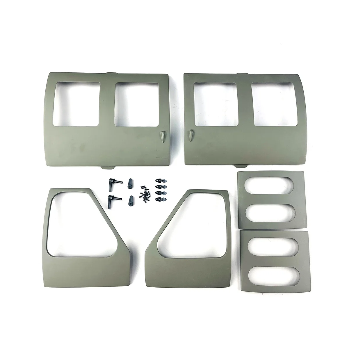 Roban 700 Size UH-60 Airwolf Fuselage Spare Parts - Nose Cover Window Tail Landing Gear Wood Spacers Replacement
