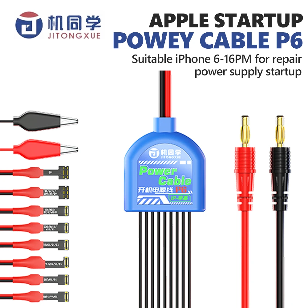 

JTX P6 8-в-1 Apple Power-On Кабель FPC Гибкий кабель Чистый медный сердечник для IPhone 6-16PM Ремонт Не требуется питание для инструмента Power-On