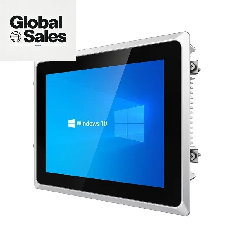 10.4 Inch Industrial Panel PC J6412 N5095 Quad Core Touch Screen 4 USB WiFi 4G Linux Support HD All-In-One Computer