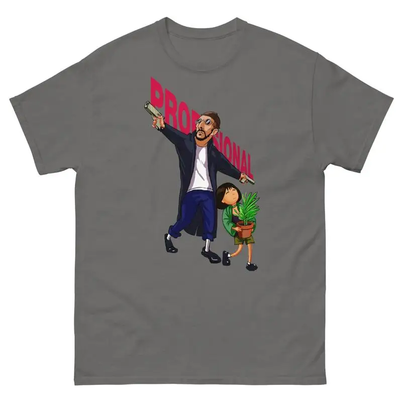 Leon And Mathilda Black Coats Aiming Guns T-Shirt