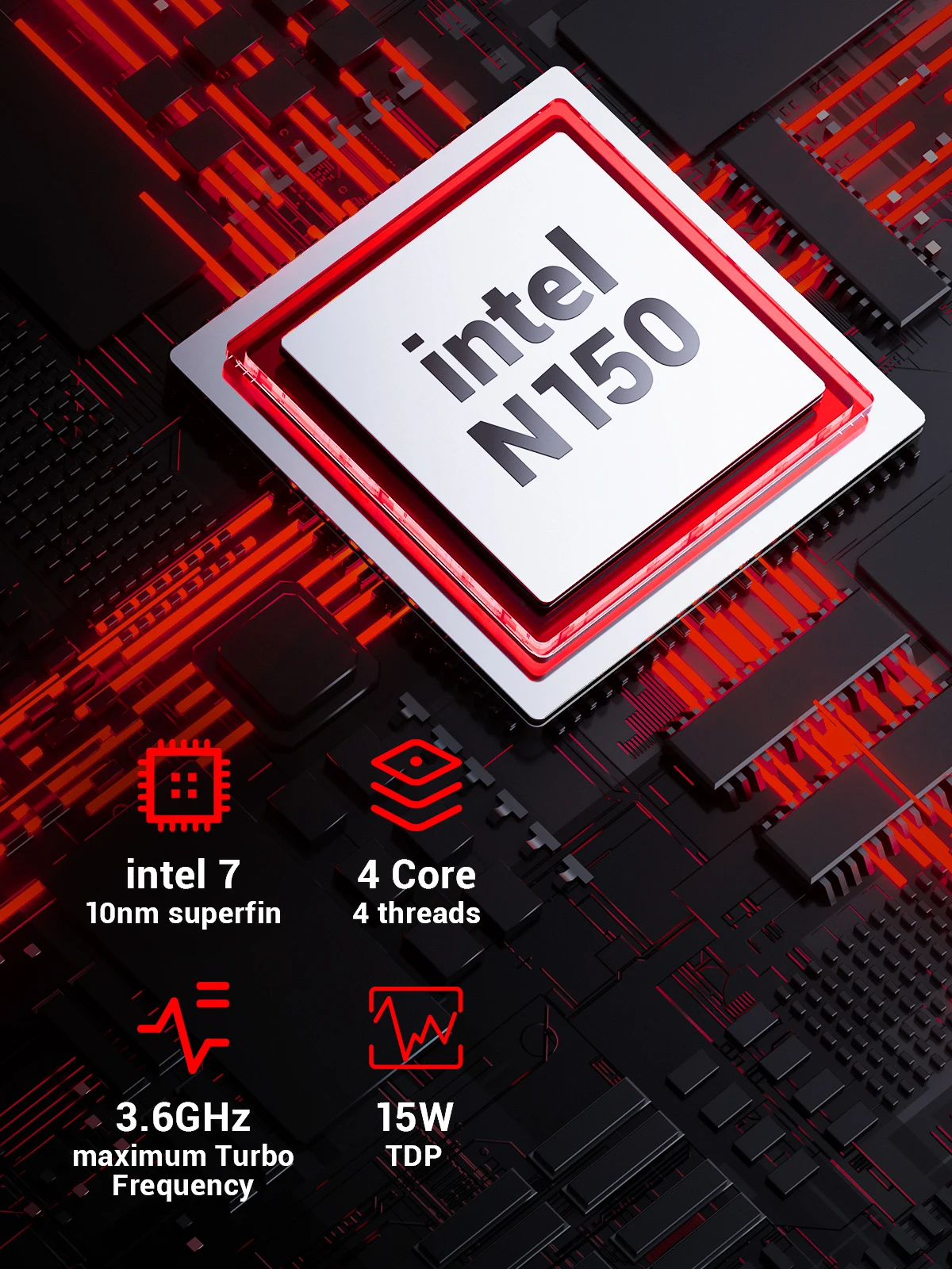 Firebat T3 كمبيوتر صغير Intel N150 حجم صغير Windows 11 pro 12GB LPDDR5 RAM 512GB PCIe SSD WiFi 5 BT4.2 Dual RJ45 شاشة ثلاثية