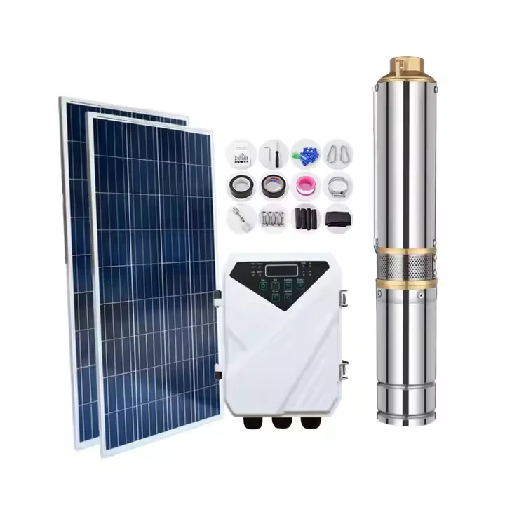 

Equipment Smart Library Hot Selling Deep Well Submersible Pump Solar Irrigation System 1 Horsepower Solar Pump
