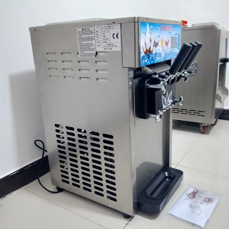 Máquina automática comercial de alta gama para hacer helados suaves de 1200W