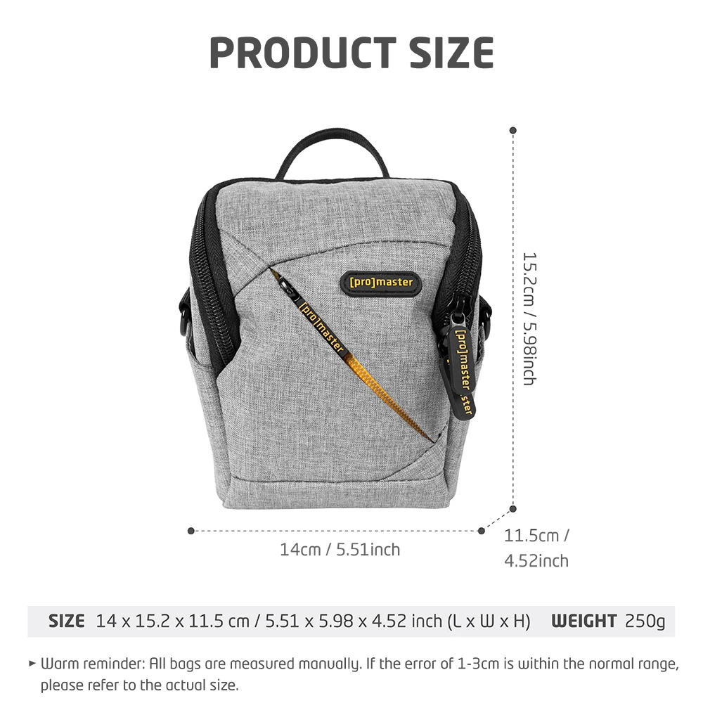 Shockproof Crossbody Camera Bag Portable Travel Pouch with Strap for Fujifilm XF-Q2 XF10 Sony Cyber-shot DSC-RX100 Ricoh GR III