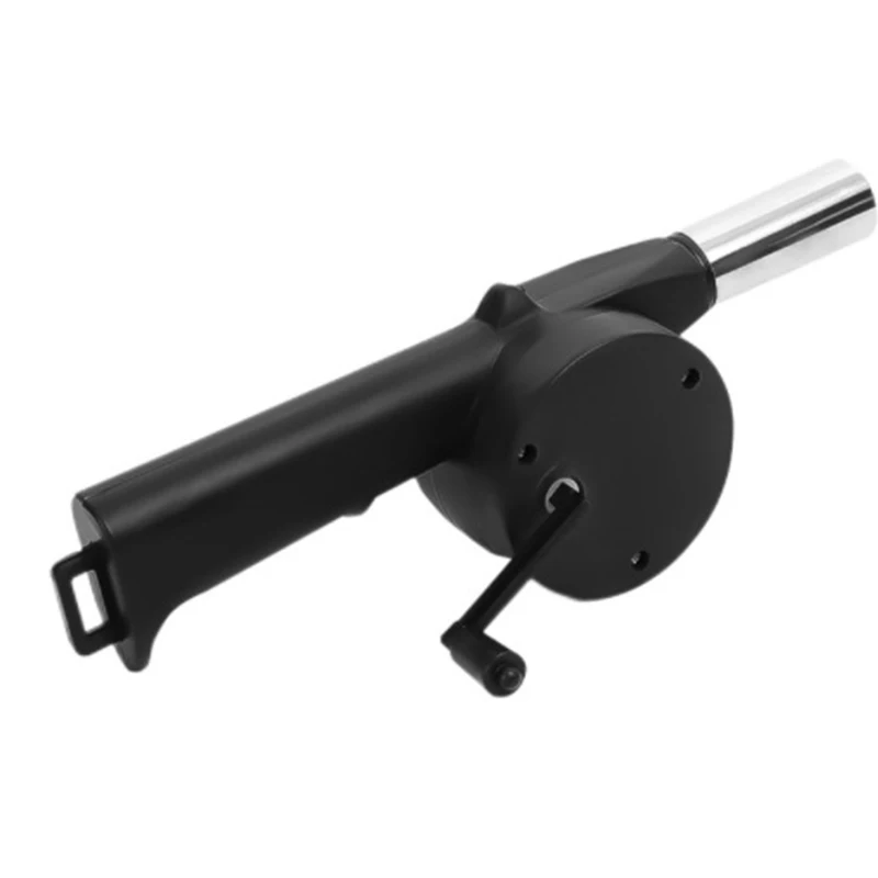 Barbecue Blower Small Manual Blower Combustion Aid Hand Cranked Hair Dryer Outdoor Barbecue Hair Dryer Barbecue Utensils