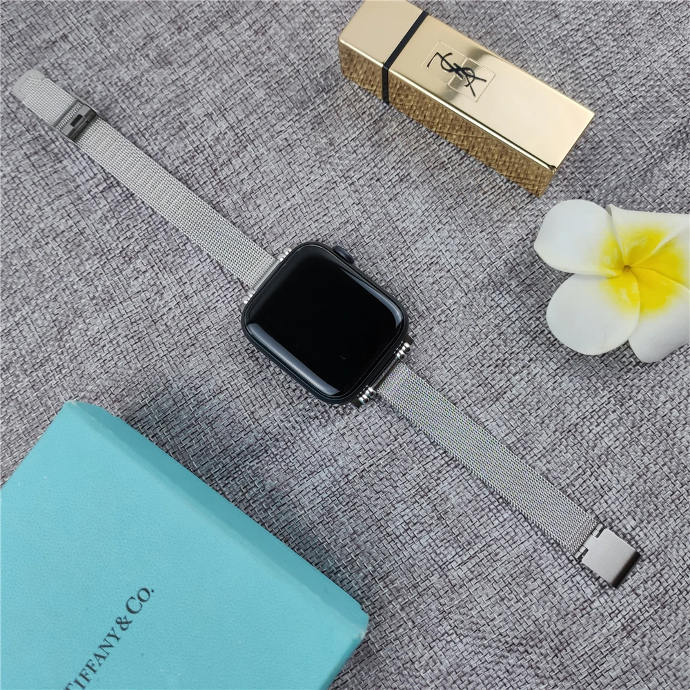 For apple watch strap 40mm 41mm 44mm 45mm 49mm series 6 5 7 8 9 ultra 2 women band for iwatch SE 38mm 42mm bands slim correa