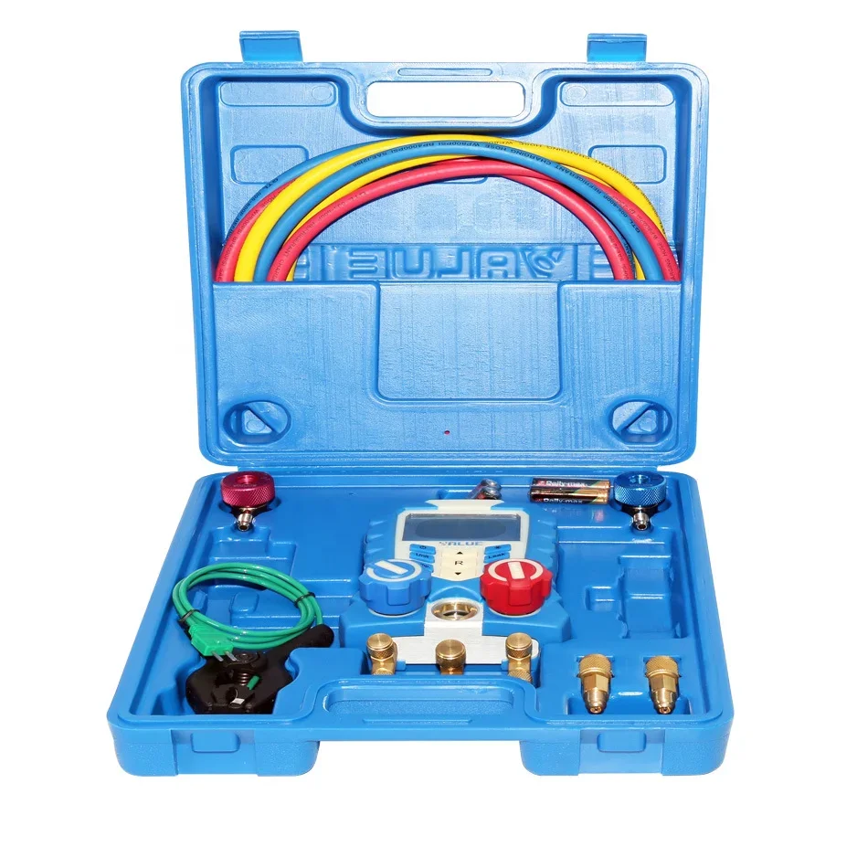 VDG-1 مسبار استشعار درجة حرارة التبخر مع قيمة درجة حرارة التكثيف مقياس مشعب التبريد الرقمي #2