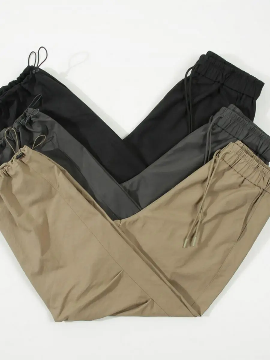 

Повседневные брюки с завышенной талией, мужские уличные походные осенние новые брюки с низкой талией и заниженной талией, прямые брюки с манжетами от Heddon Count