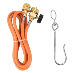 Welding Torch Hose CGA600 1.5M (5Ft) Hose and Belt Hook for MAPP Torch Extension Kit