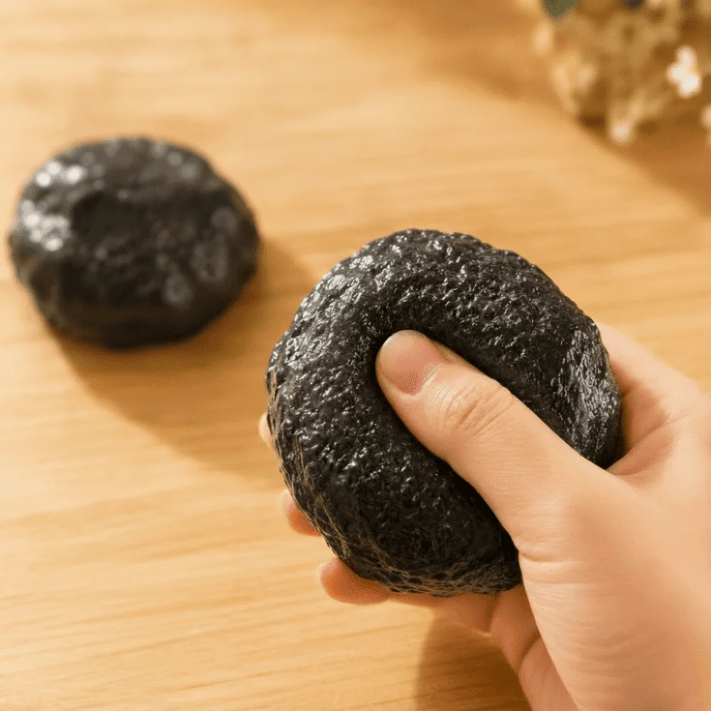 Funny Soft Stress Ball Handmade Stone Shaped Fidget Toy ASMR Sensory Anti Stress Squeeze Toy for Adults