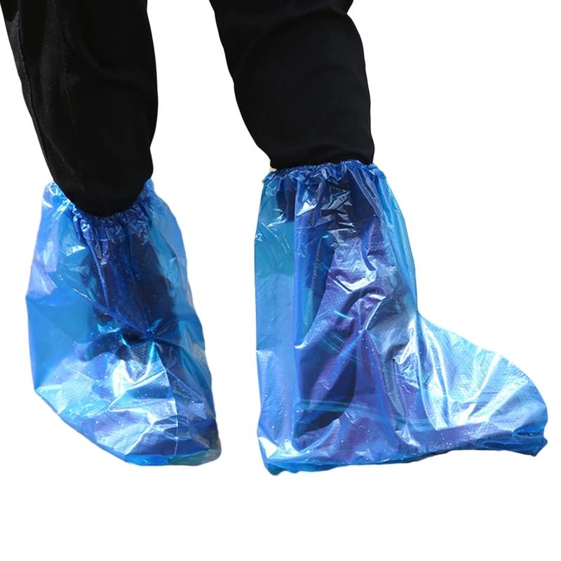 Thick for Extra Large Disposable Boot Shoe Covers Non Slip Water Resistant Foot Protectors for Indoors Outdoors Durable