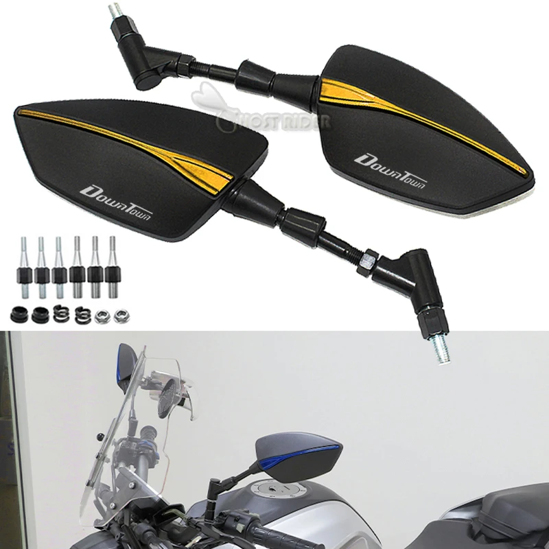 

For KYMCO DOWNTOWN DT 125i 250i 300i 350i Motorcycle Motorbike CNC Mirror Rearview Rear Side Mirrors