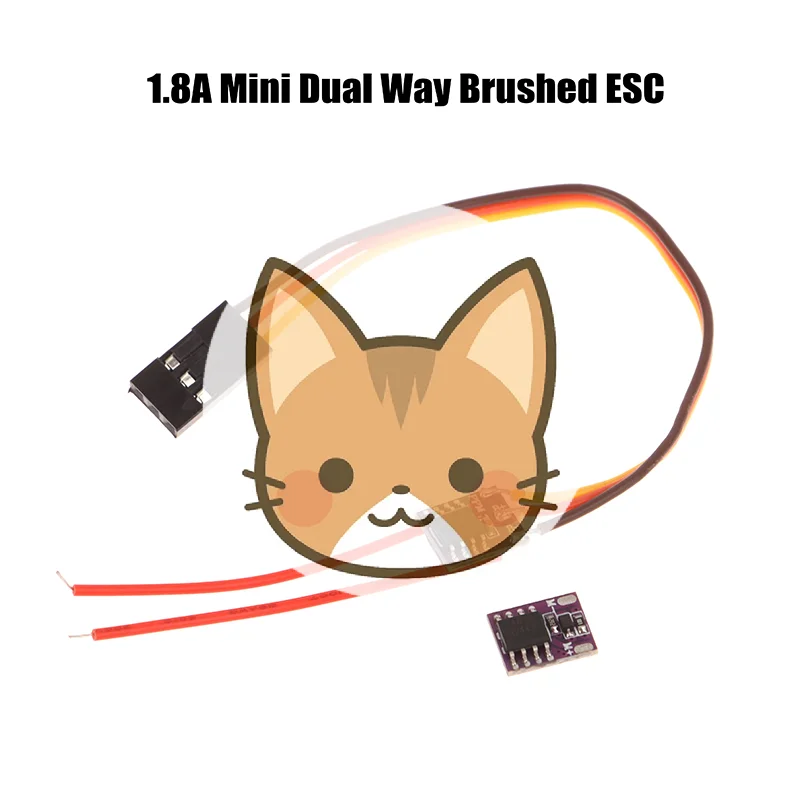 1S 1.8A Dual Way Brushed ESC Electronic Speed Controller Hollow Cup Motor Mini Way Brushed For DIY RC Model Car Airplane Drone