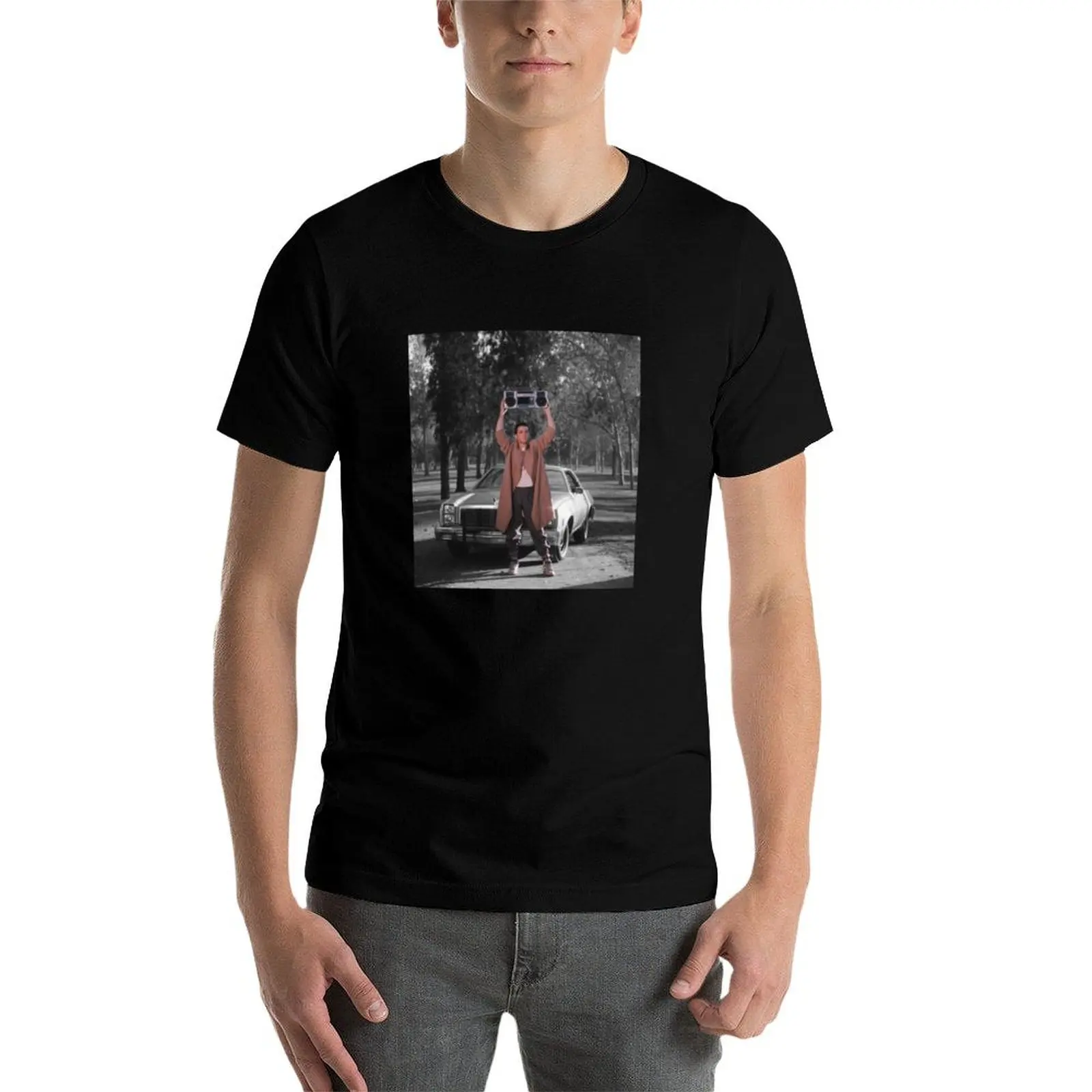 

Say Anything - Lloyd Dobler Boombox T-Shirt t shirt man cotton mens graphic t shirts T-Shirt