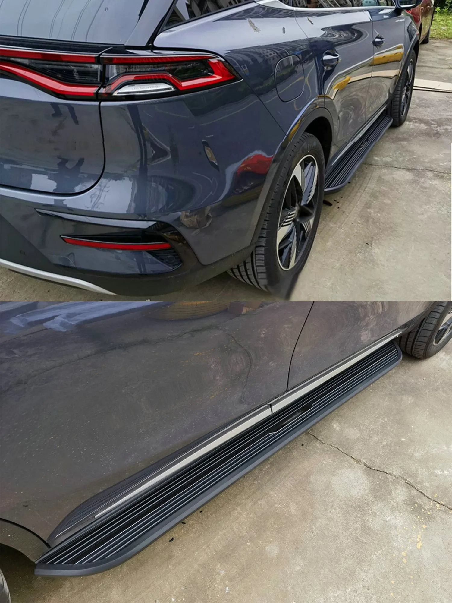 2 قطعة الألومنيوم 5.1 "خطوات جانبية ثابتة واسعة مناسبة لسوبارو XV Crosstrek 2013-2017 تشغيل لوحات Nerf القضبان القضبان لوحات الدواسات #5