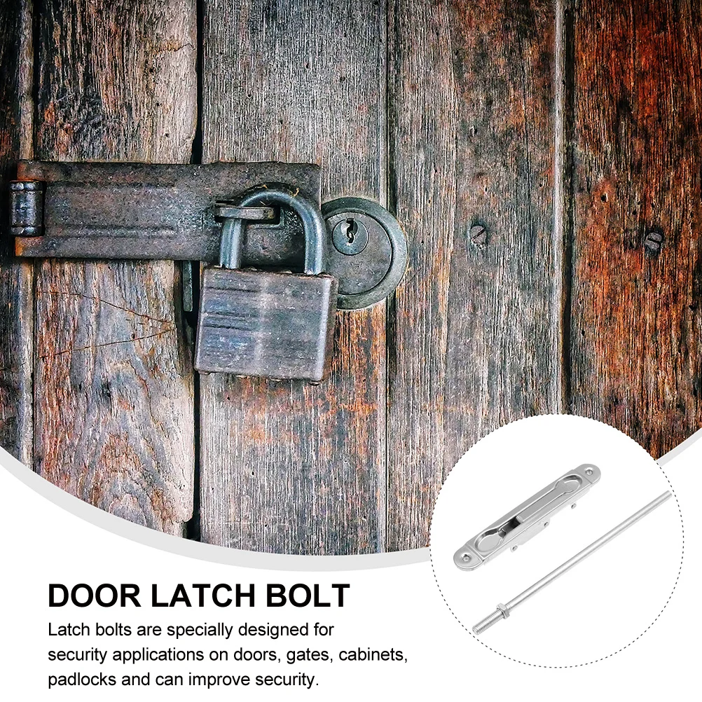 

1Set Heavy Duty Door Bolt Latch Sliding Barrel Bolt Thickened Design Easy Installation Security Interior Security Interior Latch