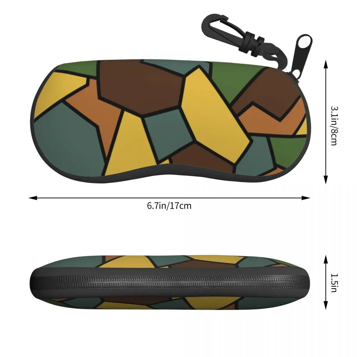 German Camouflage Camo Shell Eyeglasses Protector Cases Cool Sunglass Case Multicam Glasses Pouch