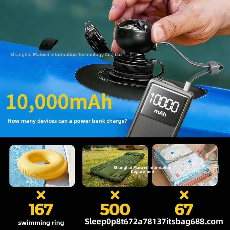 New outdoor mini portable air pump dual purpose pumping and inflating powered by rechargeable battery ultra light and only 30g l