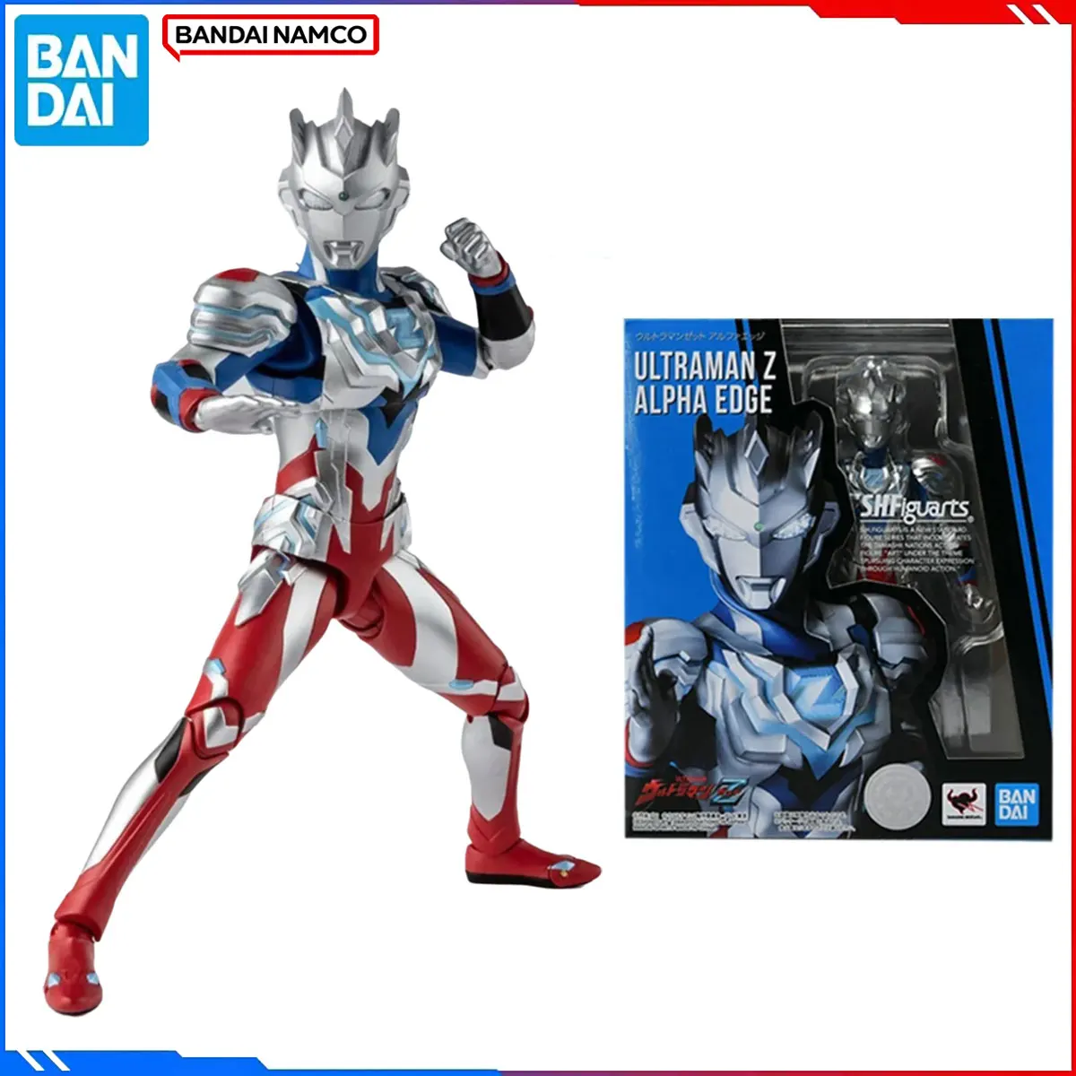 

Подлинная оригинальная фигурка Bandai Ultraman, наборы моделей SHF 1/144, аниме-фигурки Ultraman Z Alpha Edge, экшн-модель, игрушки, подарок для детей