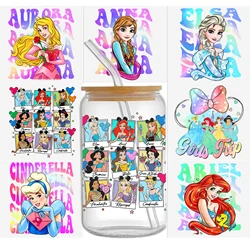 Disney Princess Villains DTF Sticker Cups Cool Personalize UV Wrap Transfer Sticker Custom Labels DIY Selfadhesive Waterproof