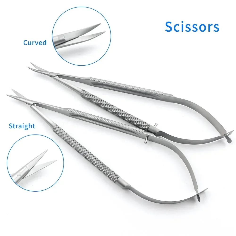 Micro Cornea scissors 12.5-18cm  Hand tool Surgery stainless steel Ophthalmic Instrument