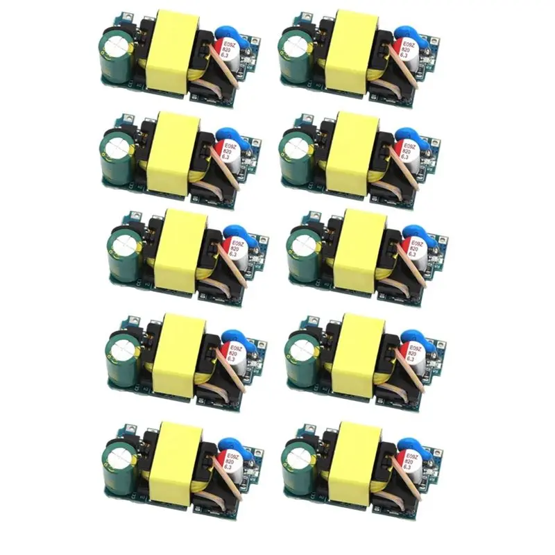 ABJF-10Pcs AC-DC Converter Module 220V To 5V 2A Buck Voltage Regulator Low Ripple Switching Power Supply For Electronics