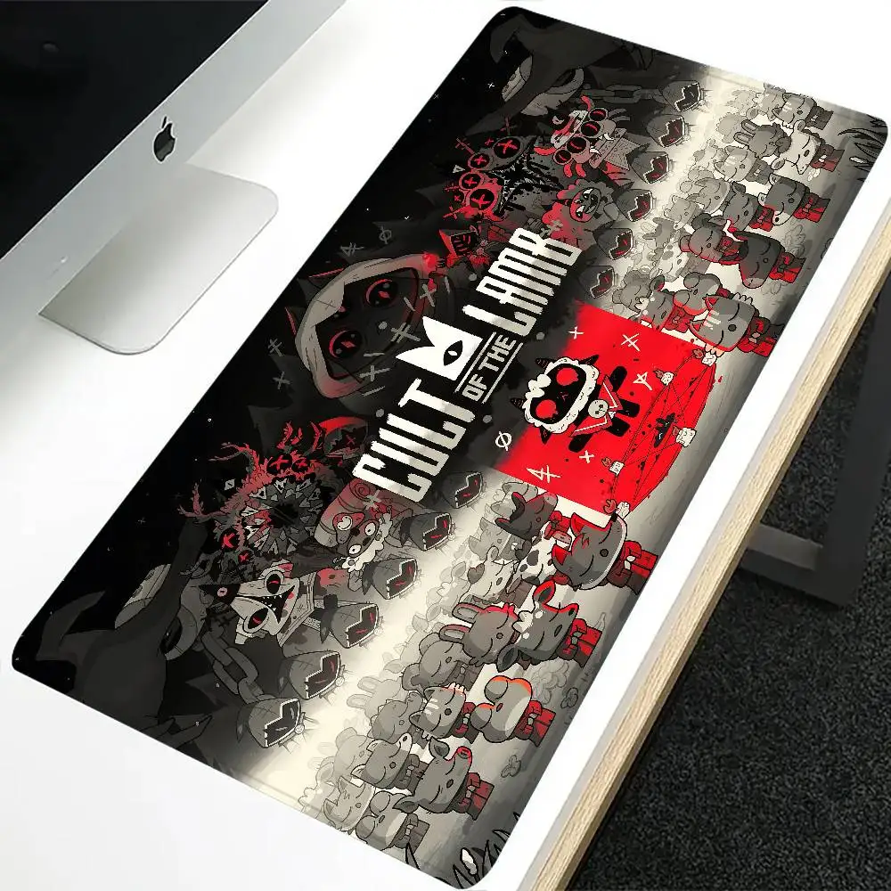 C-Cult Of The L-Lamb Mouse Pad Large Rubber Keyboard Mouse Carpet Anti-slip Gamer Mouse Pad Laptop HD PC Carpet Mousepad Kawaii