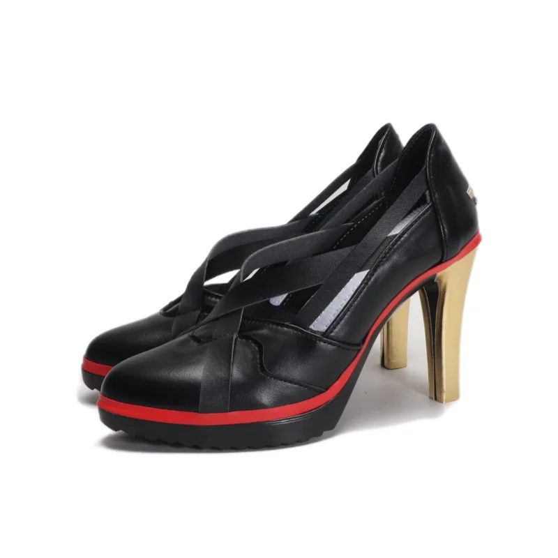 Zapatos de Cosplay Yinlin, zapatos de carnaval con ondas de ira, disfraces de Halloween de Anime, zapatos de juego para mujer