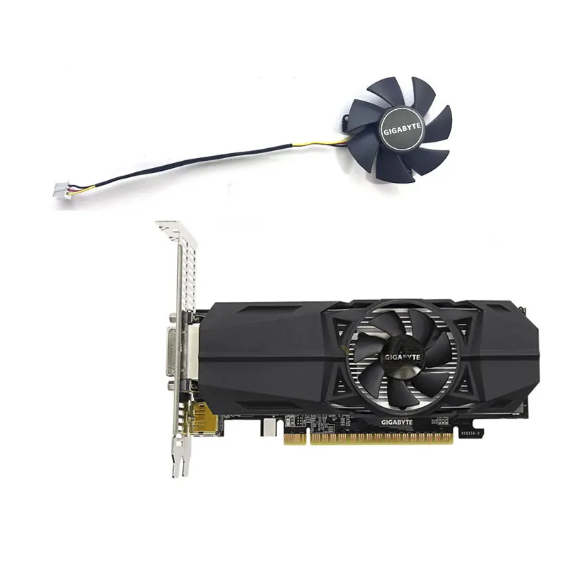 1 fan brand new for GIGABYTE GeForce GTX1050 1030 N710 OC thin graphics card replacement fan FS1250-S2053A