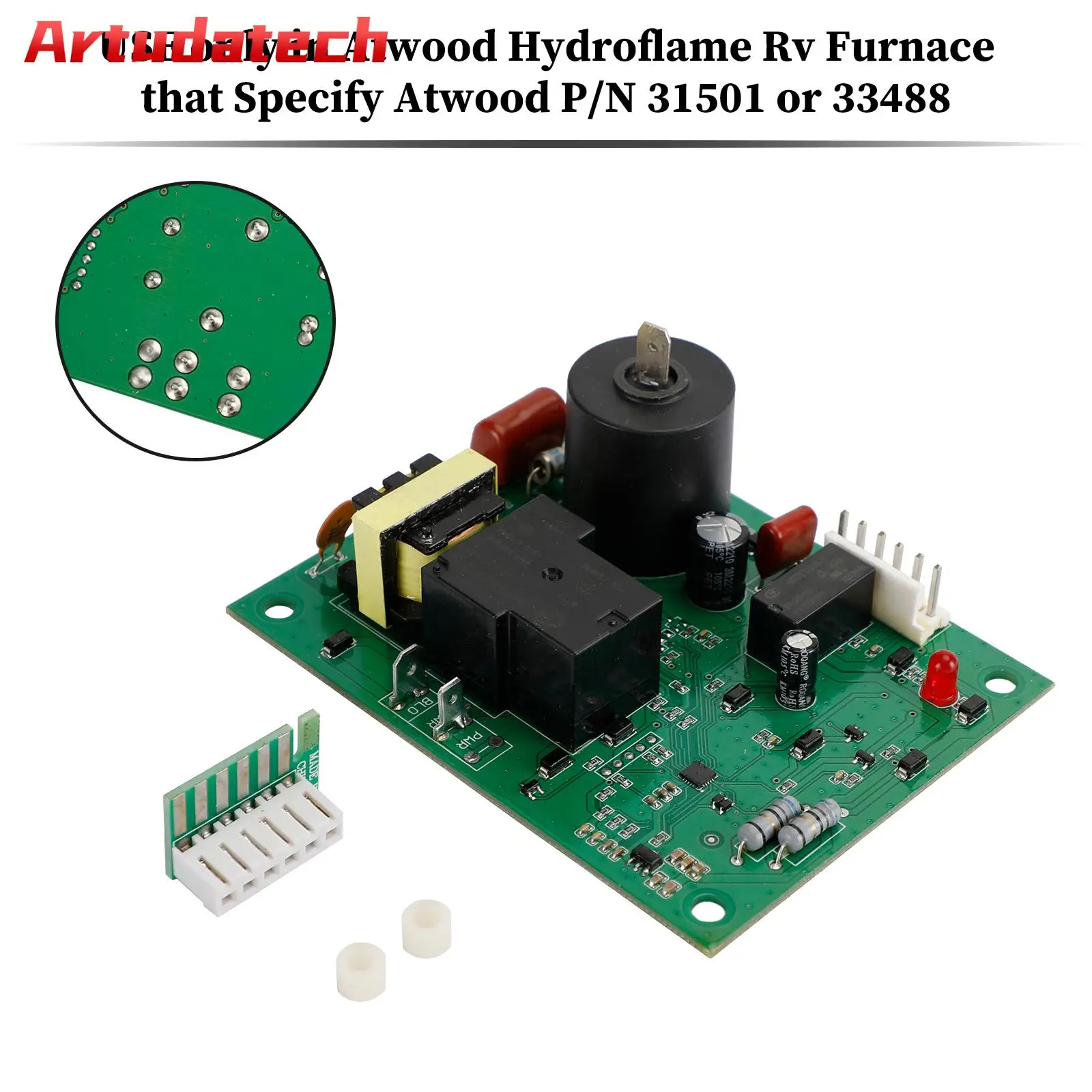 

Artudatech Flame Furnace PC Board kit Part 31501 33488 33727 Fit for Atwood Hydro Car Accessories