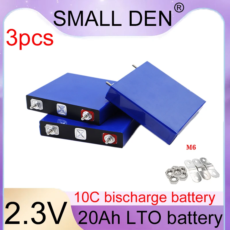 

Lithium titanate battery original LTO 2.3V 20Ah 10C discharge DIY 12V 24V low-temperature resistant rechargeable battery