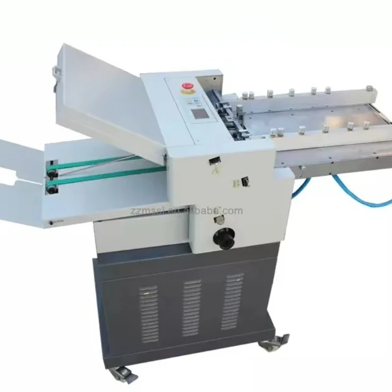 Industrial Automatic Paper Folding Machine with Vacuum Suction Feeder, High Speed Paper Processing Equipment